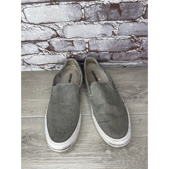 Converse Jack Purcell Gray Canvas Casual Slip On Shoes Men’s Sz 10.5M US/44.5EU - Picture 14 of 16
